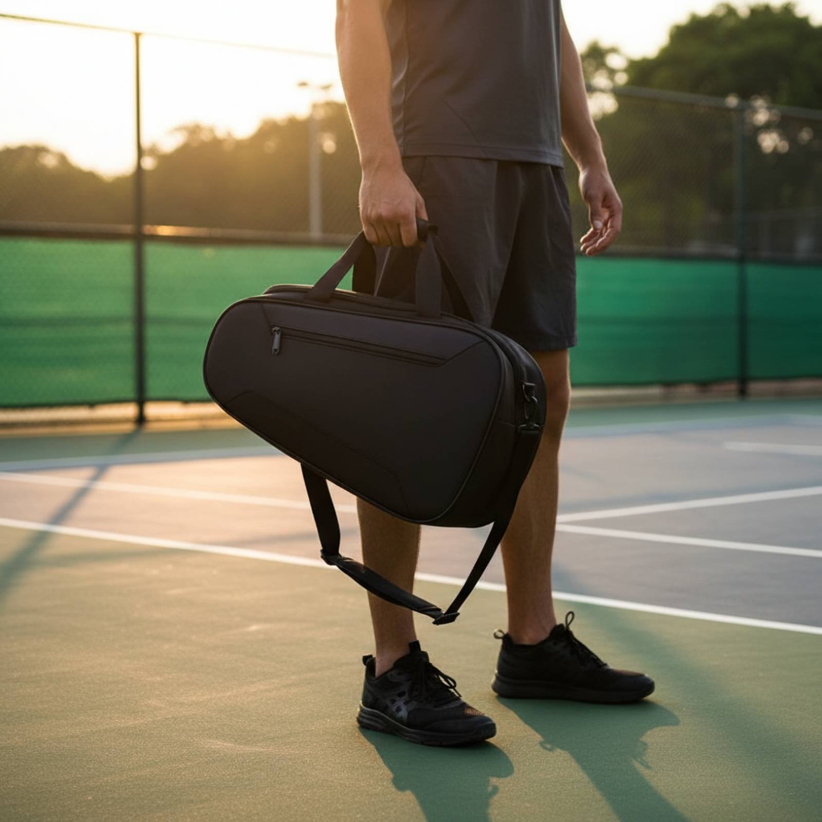 Backpack Racket Bag - حقيبة مضرب بيكلبول متعددة الأنماط للحمل،