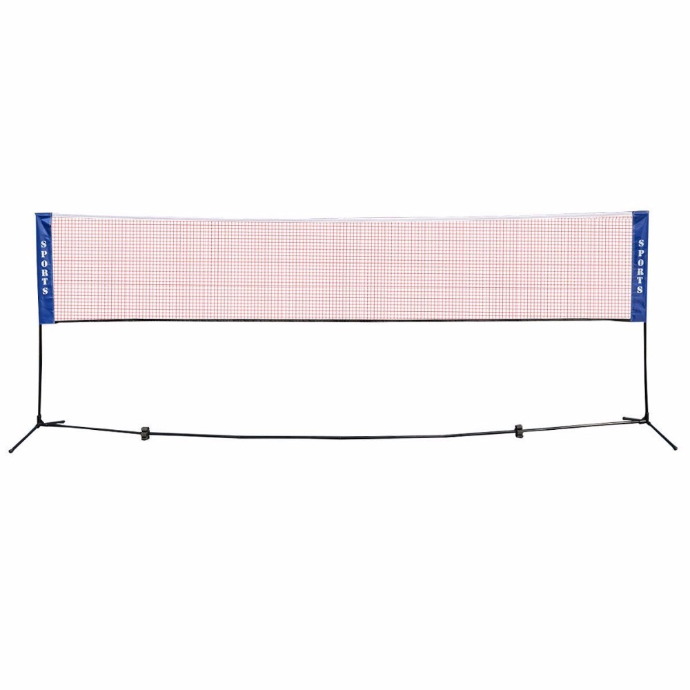 Badminton Net - مجموعة شبكة تنس الريشة للاستخدام الخارجي،