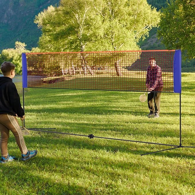 شبكة بادمنتون محمولة صغيرة الح - مراجعة Badminton Net وسعره