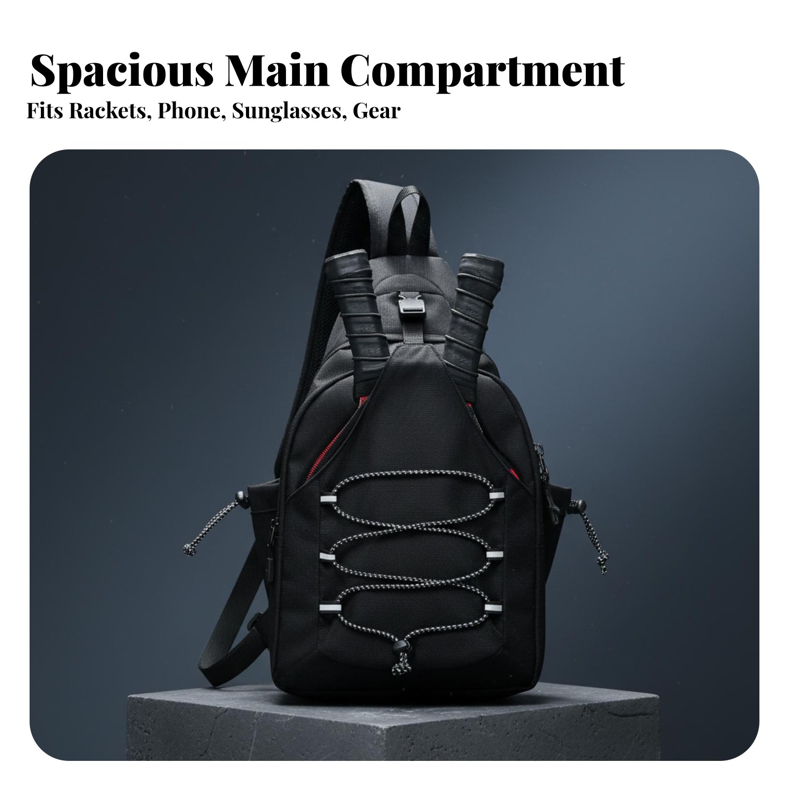 حقيبة بيكلبول متعددة الجيوب، ح - مراجعة Backpack Racket Bag وسعره