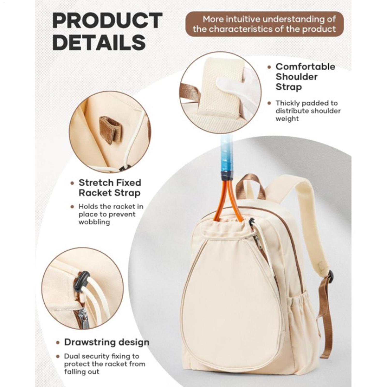 حقيبة مضرب بيكل بول تتسع لـ 2  - مراجعة Backpack Racket Bag وسعره
