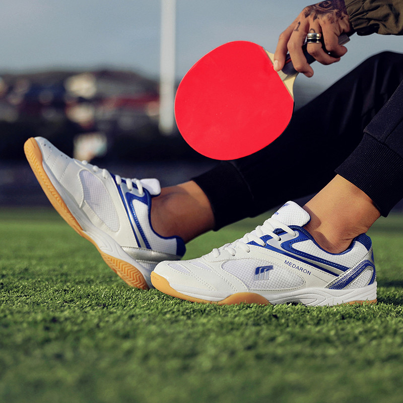 الرجال أحذية تنس الطاولة التدر - مراجعة Badminton Footwork وسعره