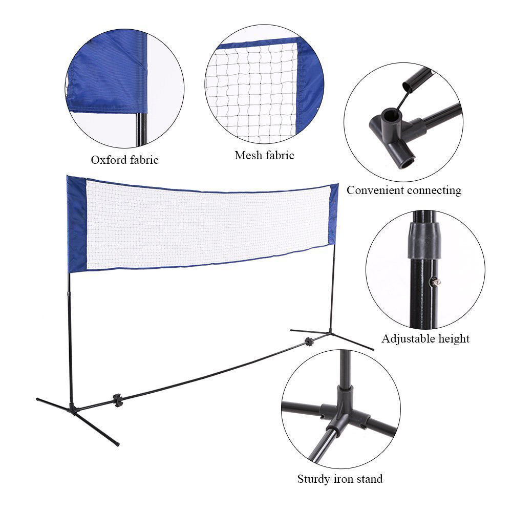مجموعة شبكة تنس الريشة للاستخد - مراجعة Badminton Net وسعره