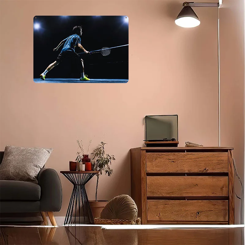 ملصق مطبوع ثلاثي الأبعاد للاعب - مراجعة Badminton Europe وسعره